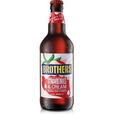 Сидр Брозерс Яблочный Клубника Ваниль (Brothers Strawberry and Cream Cider) 0,5л бутылка