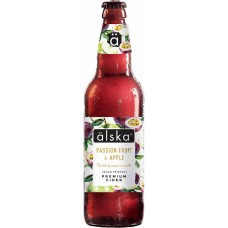 Сидр Альска Яблоко и Маракуйя (Alska Passion Fruit & Apple) 0,5л бутылка