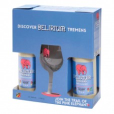 Набор Хёйге Делириум Тременс 0,75л х2 бут + 1 бокал (Delirium Tremens  gift box with 2 bottles & glass)