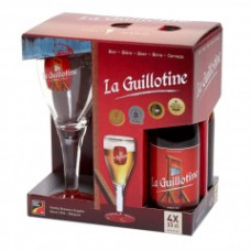 Набор Хёйге Гильотина 0,33лх4 бут + 1 бокал (La Guillotine gift pack (4 bottles & glass)  
