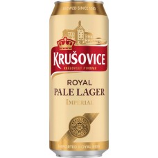 Пиво Крушовице Ройал Пэйл Лагер Империал (Krusovice Royal Pale Lager Imperial) 0,5л банка