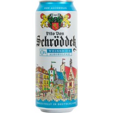 Пиво Отто Фон Шрёддер Вайссбир  Безалкогольное (Otto von Schrodder Weissbir non-alkoholic) 0,5л банка