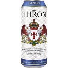 Пиво Трон Лагер (Thron Lager) 0,5л банка