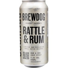 Пиво Брюдог Раттл энд Рам Стаут (Brewdog Rattle & Rum Stout) 0,44л банка