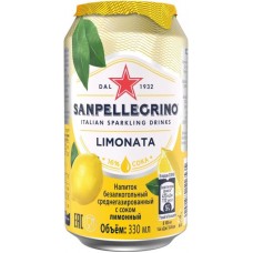 Вода Сан Пеллегрино Лимон (SanPellegrino Lemonata) 0,33л банка