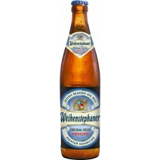 Пиво Вайнштефан Ориджинал Хелль Безалкогольное (Weihenstephaner Original Hell Alkoholfrei) 0,5л бутылка