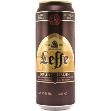 Пиво Леффе Брюне (Leffe Brune) 0,5л банка
