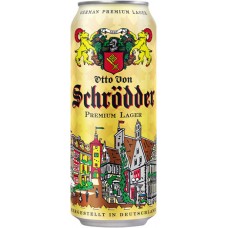 Пиво Отто Фон Шрёддер Премиум Лагер (Otto Von Schrodder Premium Lager) 0,5л банка