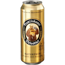 Пиво Францисканер  Хефе Вайсбир (Franziskaner Hefe Weissbier) 0,5л банка