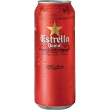 Пиво Эстрелла Дамм (Estrella Damm) 0,5л банка